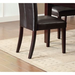 Set di sedie laterali con bottone a ciuffo da 2 pezzi con struttura in legno per rifinire i mobili da pranzo - Product Image 5