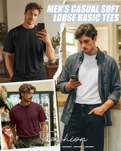 Camiseta de Algodón Premium para Hombre, Estilo Nuevo, Tacto Suave, Tejido Transpirable, Prenda Informal de Moda, Ropa de Calle de Verano, Venta al Por Mayor - Product Image 6