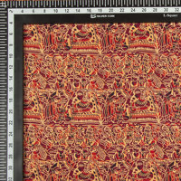 Tissu Ethnique Rajasthani Culturel Imprimé Coton Peigné Textile de Couture Traditionnel Indien Artisanal pour Robes Maison Élégante