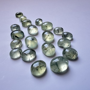Piedras Preciosas de Prehnita Verde Natural, Cabujón Ovalado, Grado AAA, Pulido a Mano, Piedras Semipreciosas de 3x5mm a 10x14mm, Venta al Por Mayor - Product Image 6