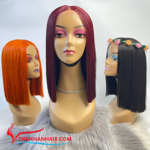 <b>Flash</b> <b>Sale</b> Vietnamese Hair Extension Lace Closure Wig in Stock Wholesale Price No Shedding Many Color Ready to Ship Genius Weft - Product Image 4