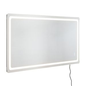 Specchio LED da Bagno 36x72 Pollici Antiappannamento con Luci Memoria e Design Retroilluminato a Gradini - Product Image 1