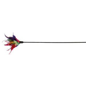 Varita de juguete con plumas de 50 cm para interacción y movimiento con mascotas - Product Image 1