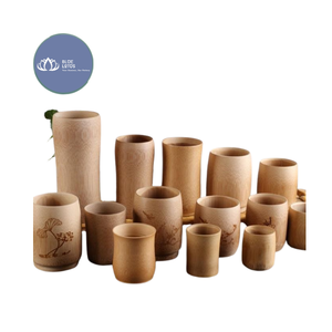 [DISPONIBLE] |   Tasse à boire en bambou style rustique, mug souvenir écologique, vente en gros, fournitures portables pour fêtes et bars, Vietnam - Product Image 1