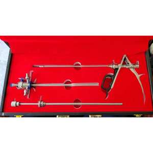 Juego de Instrumentos Quirúrgicos para Extracción de Cálculos Urinarios Mauermayer con Obturador, de Acero Inoxidable para Perros, SURGINEXA - Product Image 2