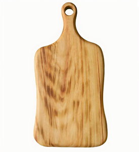 Tabla de Cortar de Madera Rectangular con Asa, Acabado Natural, para Uso en la Cocina - Product Image 1