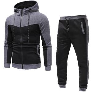 Vente en gros Ensemble de pulls à capuche pour hommes Vêtements de sport décontractés Joggers coupe-vent personnalisés Pantalon de survêtement - Product Image 6