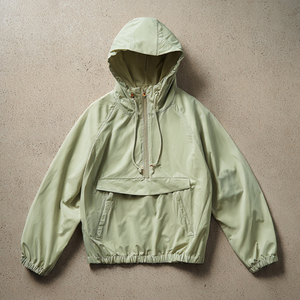 Sudadera con capucha impermeable 100% nailon OEM, unisex, cortavientos, con cremallera, para camping, calle, para hombre. - Product Image 1