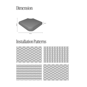 Panneau mural à motifs géométriques en MDF, design minimaliste contemporain pour salle de bain - Product Image 5