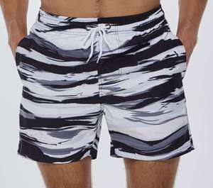 Men's Quick Dry Breathable <b>Board</b> Shorts Sublimation Print Elastic Waist Casual Swimwear Pockets Mid Length 100% Polyester Hip - Product Image 5