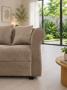Emerald Sofa Contemporary 321 <b>Seat</b> Orchid Taupe Sofa Set Wood Frame High-Density <b>Foam</b> Living Room Hotel Apartment Villa Custom - Product Image 2