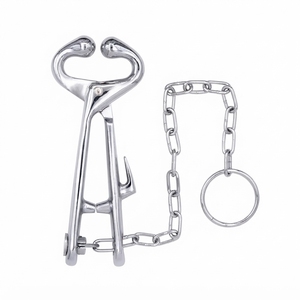Chun Tara Industries Heavy-Duty Bull Holder Tongs Reusable Stainless Steel Nose Grip Tool <b>Veterinary</b> Surgical Disinfection - Product Image 6