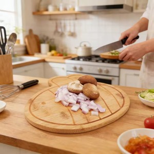 Nueva Tabla de Cortar Ecológica Personalizable con Forma de Oso, Tabla de Cortar de Madera de Acacia con Grano de Extremo, Tabla de Carnicero - Product Image 1