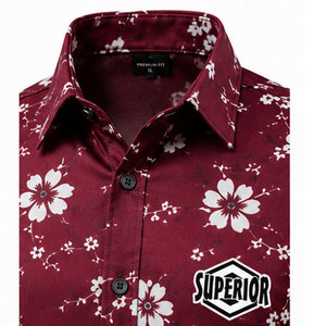 Chemise moderne pour homme avec motifs imprimés élégants et manches courtes confortables – Tendances mode 2026 - Product Image 3