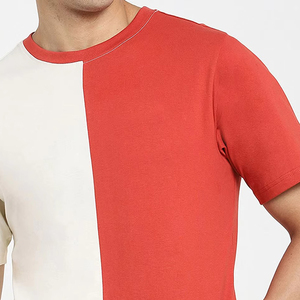 High Quality Wholesale Men's O-Neck Regular Fit Short Sleeve <b>Canvas</b> Polyester/Cotton T-Shirts Custom Front Logo Eco-Friendly - Product Image 5