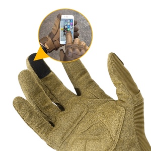 Gants en cuir à écran tactile pour doigts entiers, écologiques, multifonctions, quatre saisons, conduite, moto, hiver, fabriqués au Pakistan - Product Image 2