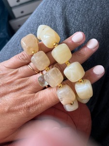 Bracelet vintage en résine écologique à perles rondes, cadeau pour femme, mode rétro, produit transfrontalier très vendu, artisanat intemporel fait main - Product Image 2