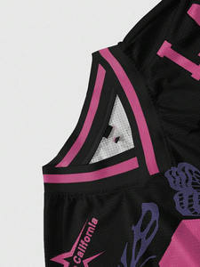 Camiseta de Fútbol de Malla Sublimada Personalizada, Estilo Urbano Oversize Y2K, Camiseta Deportiva Sublimada al por Mayor - Product Image 3