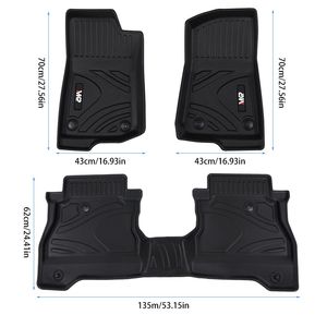 Tapetes para Auto para Todo Clima, Cubiertas de TPE para Wrangler JT, Tapetes 3D para Maletero y Piso, Compatibles con Accesorios Jeep - Product Image 2