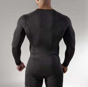 Quick Dry Breathable Eco-Friendly Spandex/Polyester 240g Top Baseline Athletic Shapewear Mens <b>Compression</b> <b>Shirts</b> Short Sleeve - Product Image 5