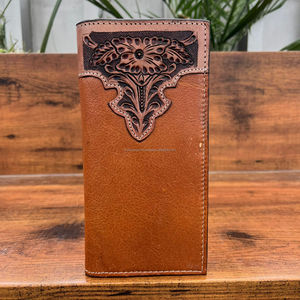 Portefeuille multifonctionnel en cuir véritable avec blocage RFID Porte-cartes de crédit long et de luxe pour hommes - Product Image 4