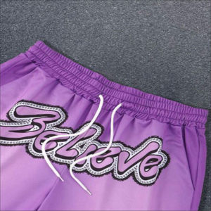 Ensemble deux pièces sérigraphié de haute qualité en coton, style vintage délavé, streetwear, t-shirt et short, logo personnalisé, coupe ample, pour hommes - Product Image 2