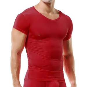 T-shirt de sport pour homme en coton 100% de qualité supérieure - Séchage rapide, respirant, vêtements de fitness avec design professionnel pour adultes - Product Image 5