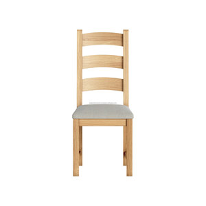 Ensemble de table à manger en bois minimaliste avec 8 chaises à dossier échelle, style farmhouse, mobilier de maison, design durable pour salle à manger - Product Image 5