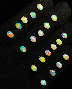 Natural Ethiopian <b>Fire</b> Opal Cabochon Oval Gemstone Wholesale Loose Opal Jewelry Making <b>Stone</b> - Product Image 2
