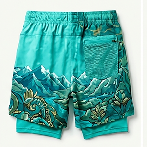 Pantalones Cortos Casuales de Playa para Hombre, Resistentes al Agua, Ideales para Vacaciones, Natación y Deportes Acuáticos - Product Image 5