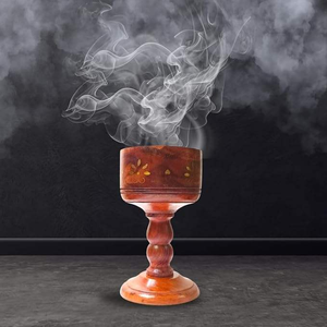 Artisan Carved Wood <b>Incense</b> Censer With Covered Design For Agarbatti Dhoop <b>Cones</b> Meditation Yoga And Spiritual Home Decor - Product Image 1