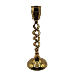 Support de bougie torsadé au design élégant, style vintage, pour bougies coniques, idéal pour la vente en gros, la décoration intérieure et les centres de table de mariage - Product Image 1