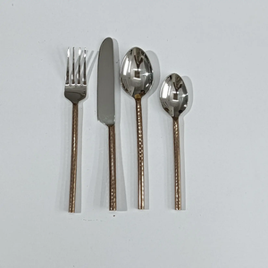 Ensemble de couverts en métal doré avec poignée ananas, finition miroir, pour fêtes, nouveauté, compatible lave-vaisselle - Product Image 5