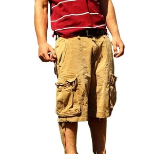 Wholesale Men Polyester Cargo Shorts Multi Pocket Outdoor Workwear Quick Dry Summer Utility Half Pants - Product Image 5
