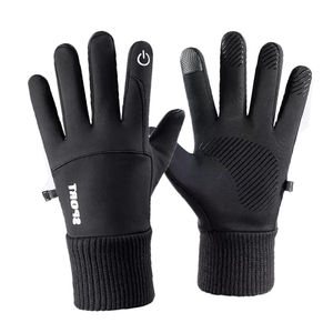 Gants d'hiver chauffants unisexes en suède pour moto et cyclisme, imperméables, compatibles écran tactile, pour la course - Vente en gros - Product Image 1