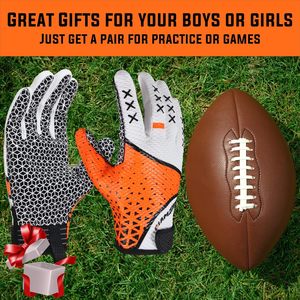 Gants de football américain de haute qualité, design personnalisé, gants de receveur, pour adultes et jeunes, entraînement, match, équipement sportif - Product Image 4