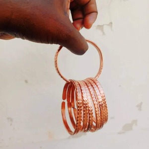 Wholesale Customizable Fashionable <b>Copper</b> <b>Bangle</b> Adjustable Tensor Twisted <b>Bangles</b> with Multiple Laps for Arthritis Pain Relief - Product Image 3