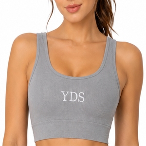 Top de Yoga para Mujer, Premium, Cuello Redondo, Letra Bordada, Transpirable, Ligero, Estilo Moderno, Hecho a Medida - Product Image 1