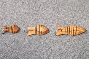 พวงกุญแจไม้ทำมือ วัสดุไม้ธรรมชาติ เป็นมิตรกับสิ่งแวดล้อม เหมาะสำหรับเป็นของขวัญ - Product Image 3