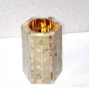Customized Handmade Mother of Pearl Hexagonal Bakhoor Burner, Hot Selling Dubai <b>Oud</b>, Bakhoor <b>Incense</b> burner for Ramadan and Eid - Product Image 3