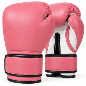 Gants de boxe en cuir synthétique personnalisés Champs Gear avec sangle de poignet réglable, fermeture auto-agrippante et passepoil blanc pour l'entraînement en extérieur - Product Image 6