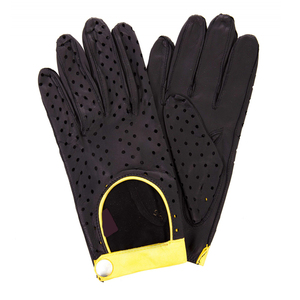 Men <b>Women</b> Winter Sheepskin Leather <b>Thermal</b> Breathable Wrist Warm Woven Lined Gloves for Driving Outdoor Cycling - Product Image 1