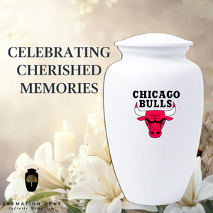 Urne funéraire de style européen pour cendres, urne commémorative de basket-ball Chicago Bulls - Product Image 6