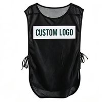 Chalecos de Entrenamiento Personalizados con Malla, Sin Mangas, con Lazos Laterales, para Equipos de Fútbol, con Logotipo Personalizado