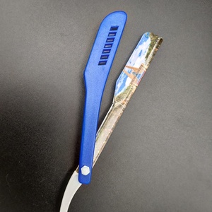 Rasoir le plus vendu, poids léger, haute qualité, manche en plastique ABS à lame unique, rasoir droit de barbier entièrement personnalisable - Product Image 3