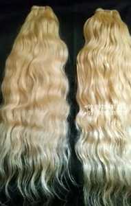 Cheveux blonds 10A grade qualité cheveux prix bon marché à Chennai vierge temple cheveux blond extension faisceaux - Product Image 4