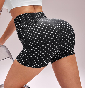 Shorts Deportivos de Cintura Alta para Mujer, Bordados, Sin Costuras, Elásticos, para Entrenamiento, Running, Gimnasio, Ciclismo - Product Image 6