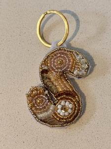 Handmade Embroidery Beaded <b>Keychain</b> Beautiful Artisan Craft Gift for Women and Girls - Product Image 5