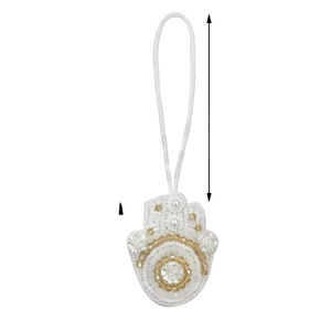 Blanc chrétien enfants breloques perles de rocaille cristal strass mignon personnalisé étoile breloques fille cadeau nouveau Style tendance - Product Image 1