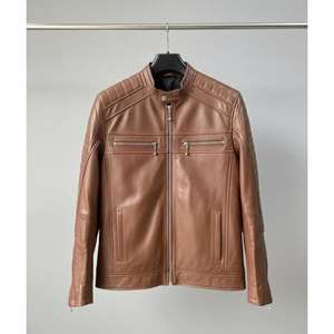 Chaquetas Vintage de Cuero 100% para Motociclistas, Corte Regular, a la Moda, Precio de Fábrica, con Soporte OEM - Product Image 2